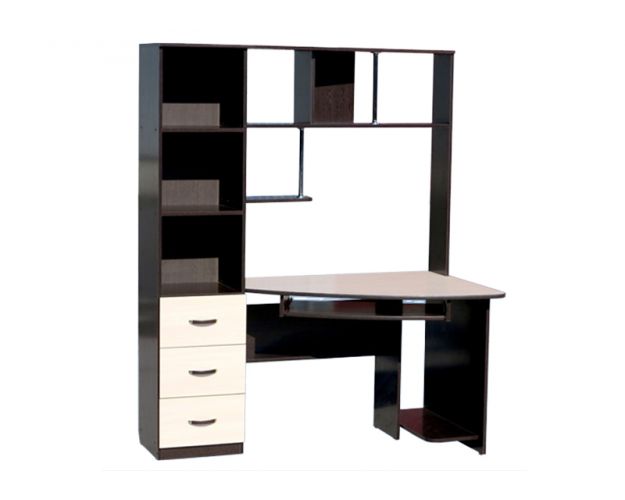 Уголок школьника правый Венге/Дуб выбеленный Уголок школьника правый Венге/Дуб выбеленный