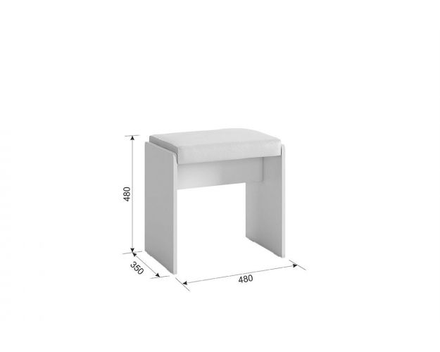 Пуф Гламур белый Пуф Гламур белый