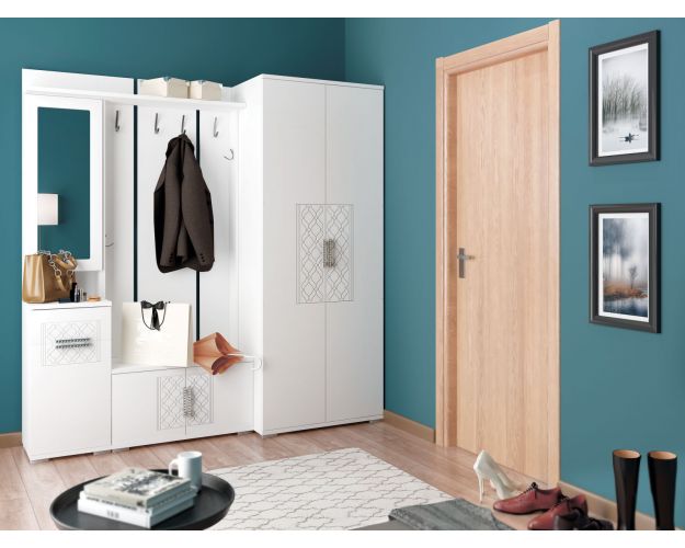 Прихожая Тиффани (Белый текстурный) Прихожая Тиффани (Белый текстурный)