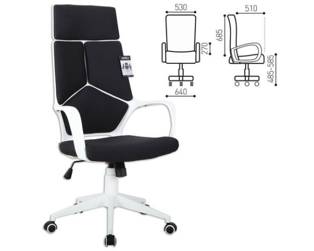 Кресло офисное BRABIX Prime EX-515 (черная ткань) Кресло офисное BRABIX Prime EX-515 (черная ткань)